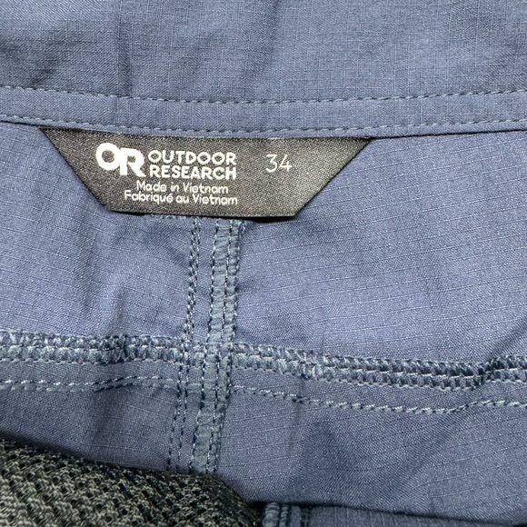 Men's Outdoor Research Zendo Regular Fit Everyday Shorts - 9" Inseam Dark Navy - Picture 6 of 8